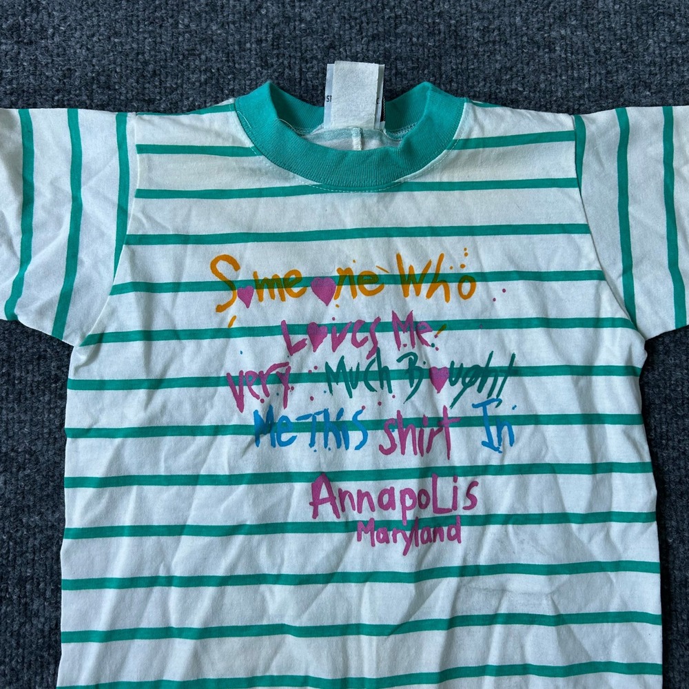 Stanley Michaels Romper Unisex 12 Months Green Striped Cotton Annapolis USA Made